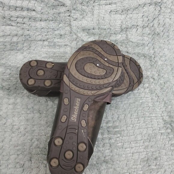 Skechers Mary Jane Shoes Womens Size 7 Metallic Brown Leather Slip On Comfort - Picture 8 of 8